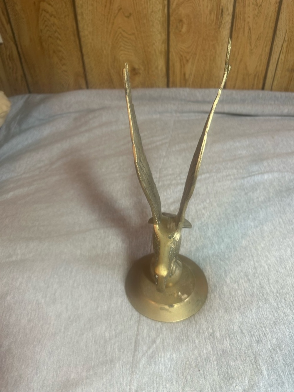 Brass Eagle Figurine Decorative Accent - Gold